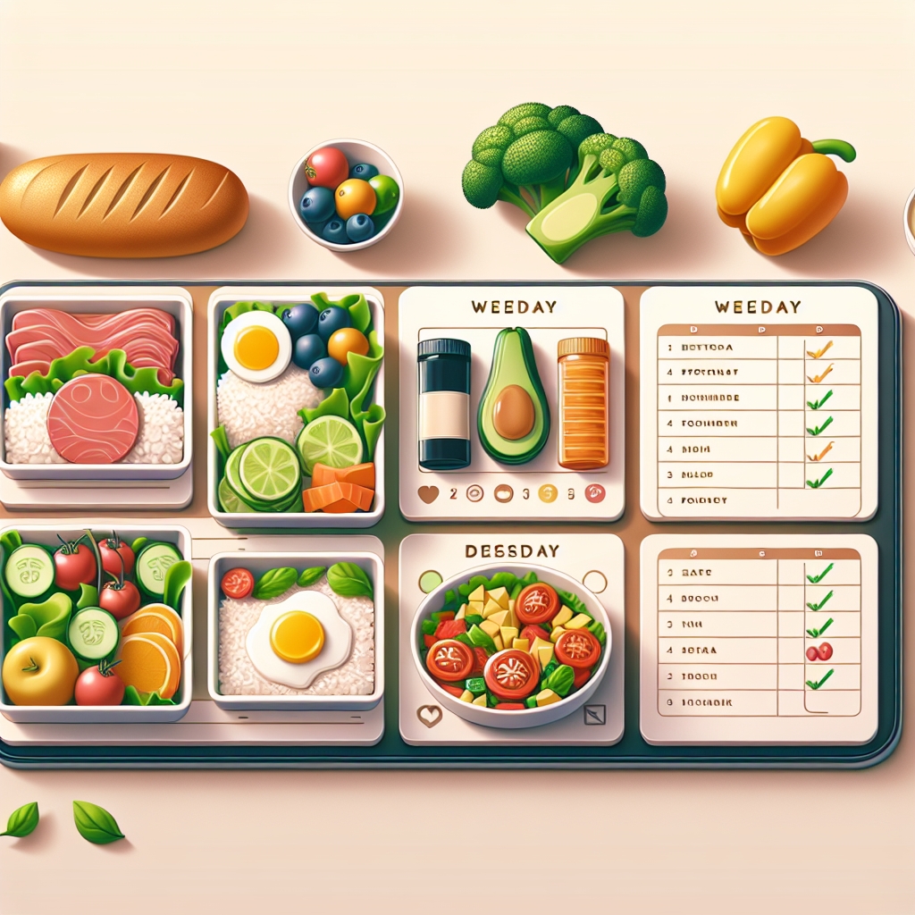 Jak stworzyć harmonogram tygodniowych posiłków?