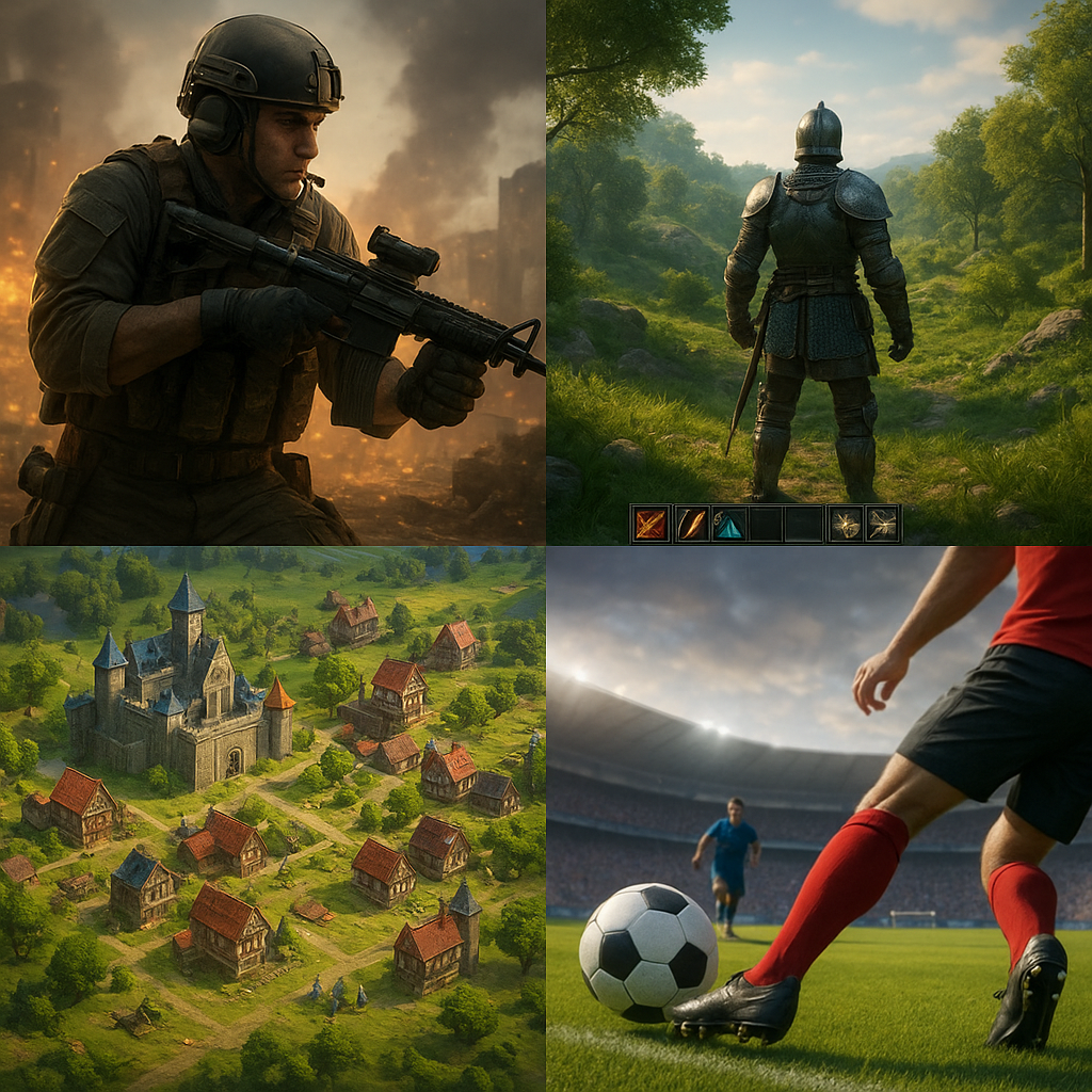 Rodzaje gier komputerowych – podział i opis